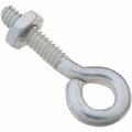 National 3/16 In. x 1-1/2 In. Zinc Eye Bolt with Hex Nut N221051